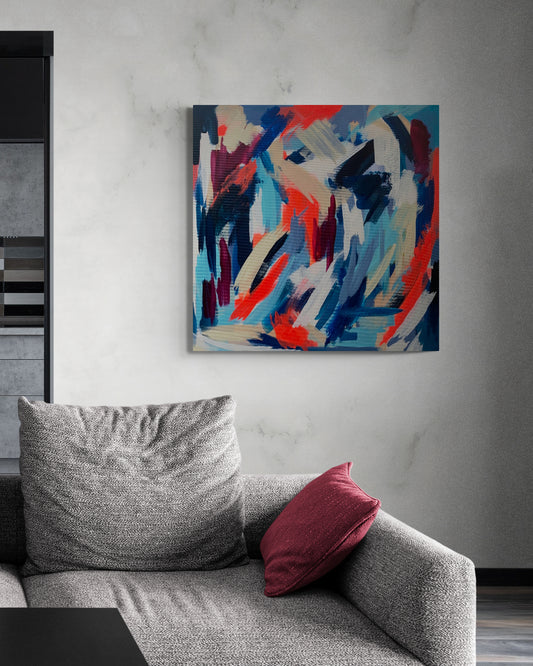 Inspiration auf Leinwand – 80x80cm